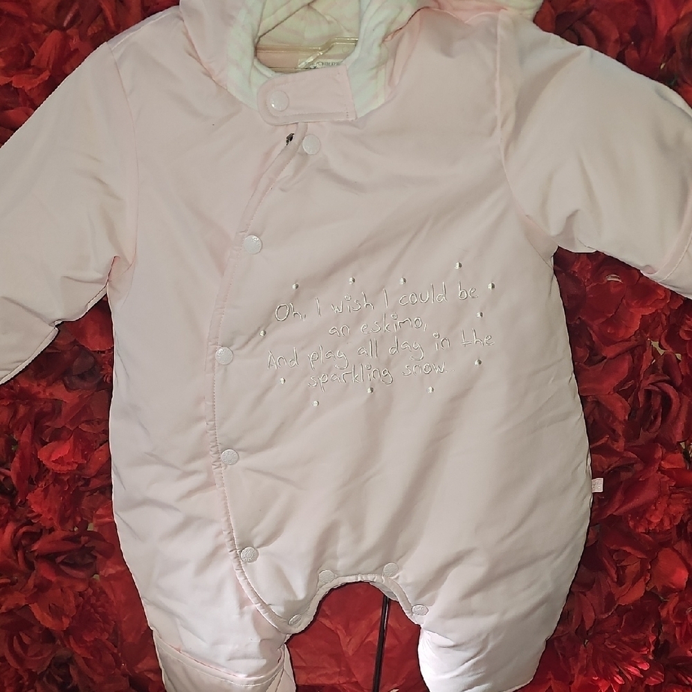 The Children's Place NWOT Pink Baby Snowsuit SILize 3-6 Months